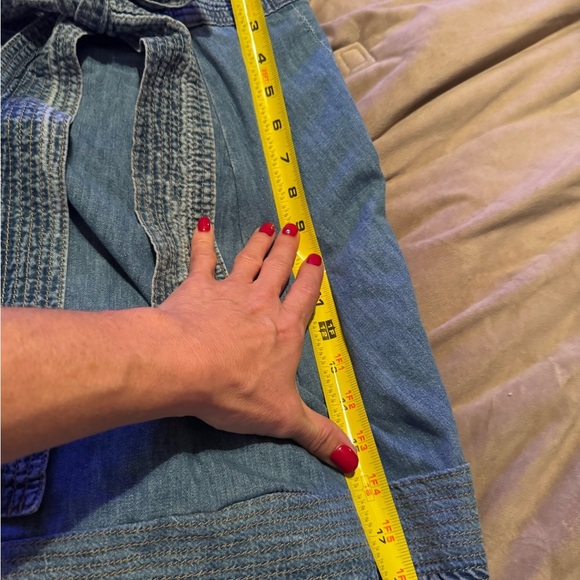 Blue white  jeans denim wrap skirt NWOT size small - Picture 4 of 5